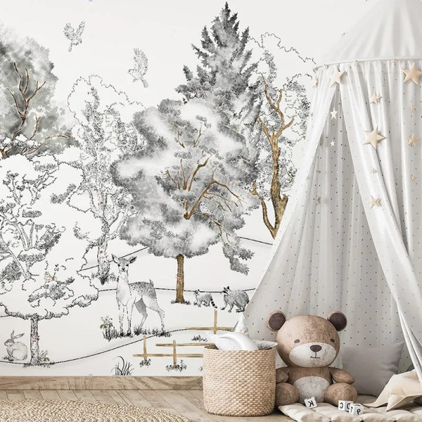 Papier peint Animaux Enfant Adrian's Backyard – VLAdiLA - Img 3