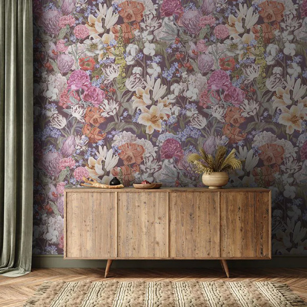 Papier peint Floral Noble Primavera Pastel Flowers (Dark) – VLAdiLA - Img 3