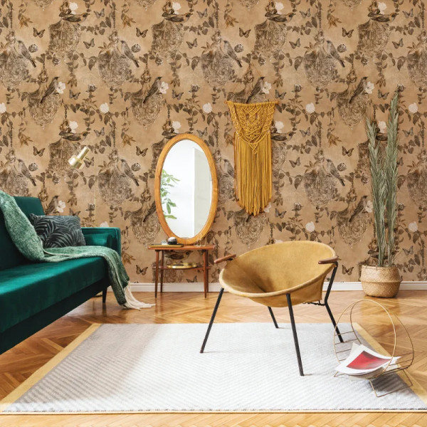 Papier peint Montagne Floral Majestic Memoir in powder cream – VLAdiLA - Img 3