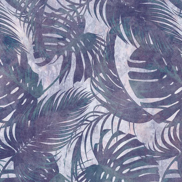 Papier peint Tropical Nature Leaves Original Violet – VLAdiLA - Img 2