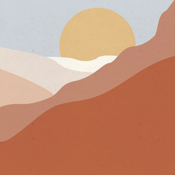Postcard Desert Clear Sky Behang - Img 2