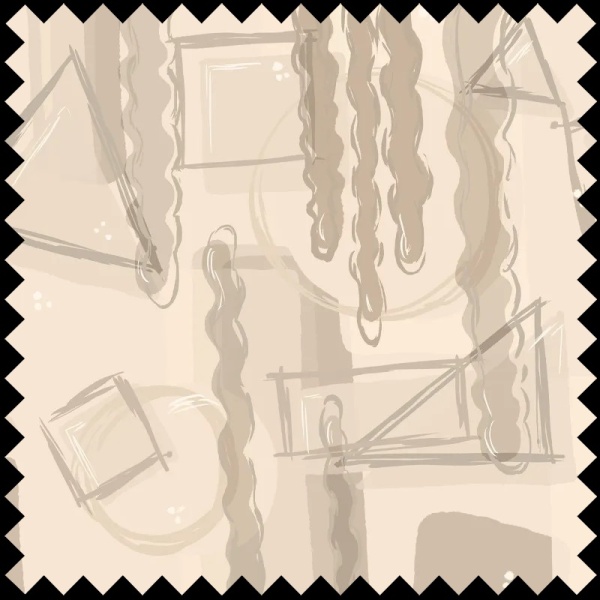 Tissu Dessin (nude) - Img 2