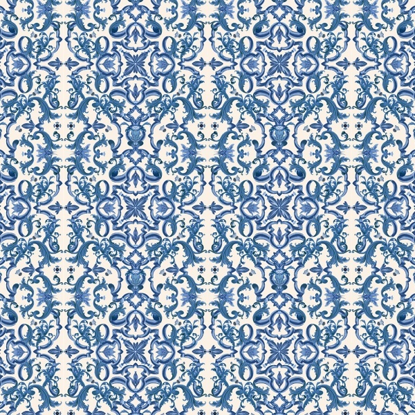 Ornate Azul Wallpaper - Img 3