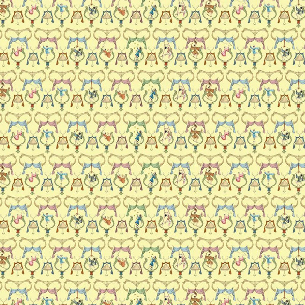 Papier peint Aquarelle Noble Pagliacci (yellow) – VLAdiLA - Img 2