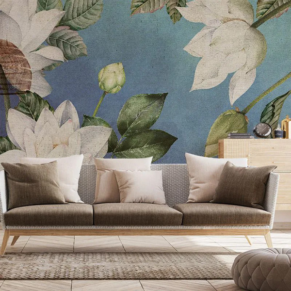 Papier peint Floral Noble White Floret – VLAdiLA - Img 3