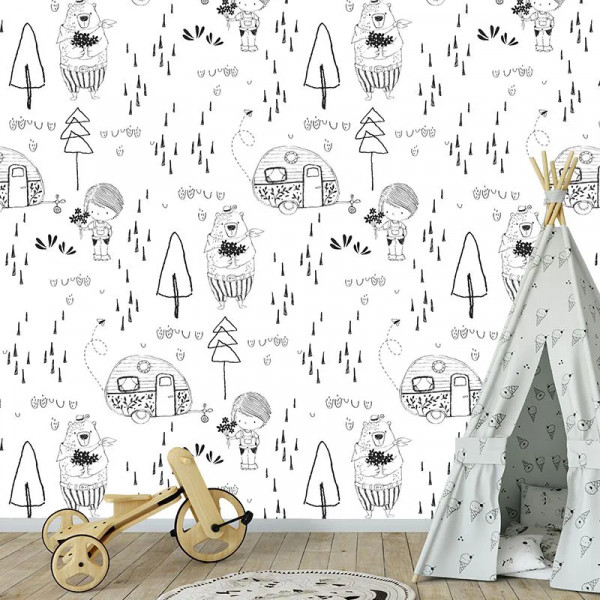 Papier peint Forêt Nature My bear friend – VLAdiLA - Img 3