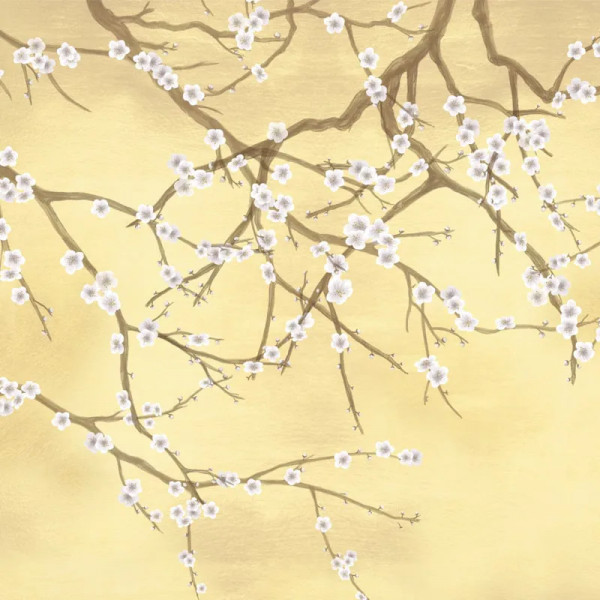 Papier peint Nature Oriental Gilded Sakura – VLAdiLA - Img 2