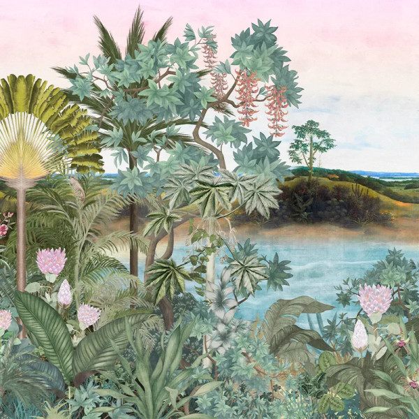 Papier peint panoramique Bois Nature Dunia (garden) – VLAdiLA - Img 2