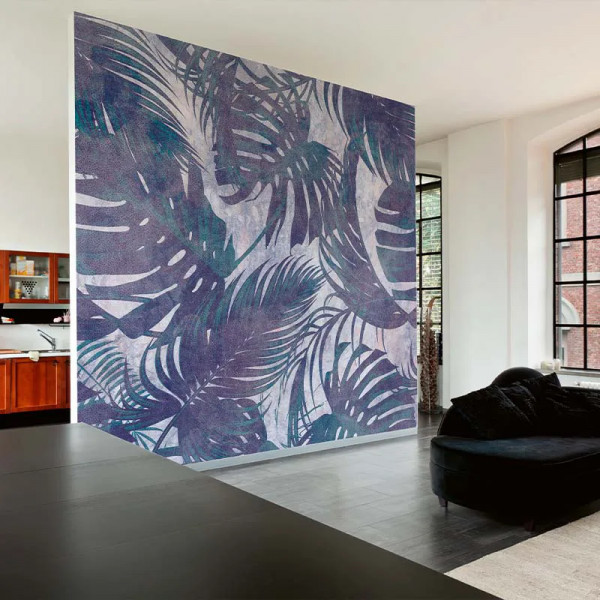 Papier peint Tropical Nature Leaves Original Violet – VLAdiLA - Img 3
