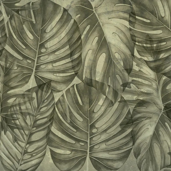 Papier peint Tropical Nature Sepia philodendron – VLAdiLA - Img 2