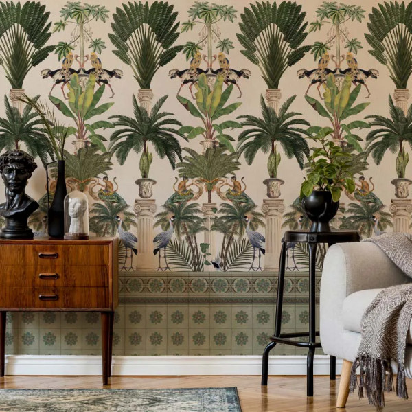 Papier peint Tropical Nature Tropical columns (light) – VLAdiLA - Img 3