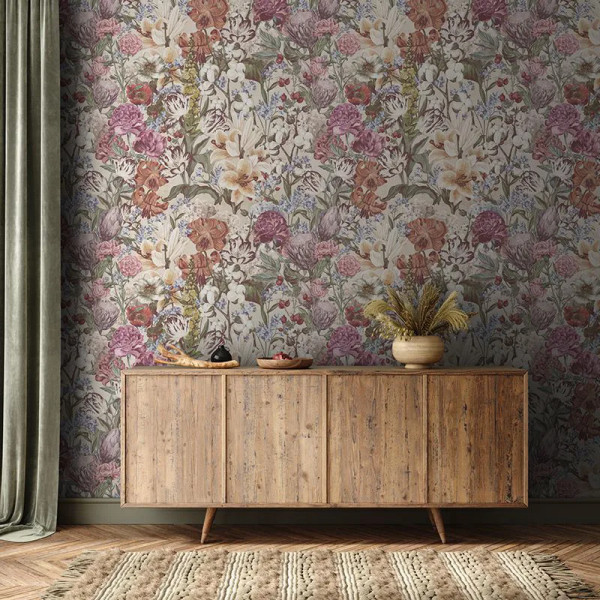 Primavera Pastel Flowers (Cream) Тапет