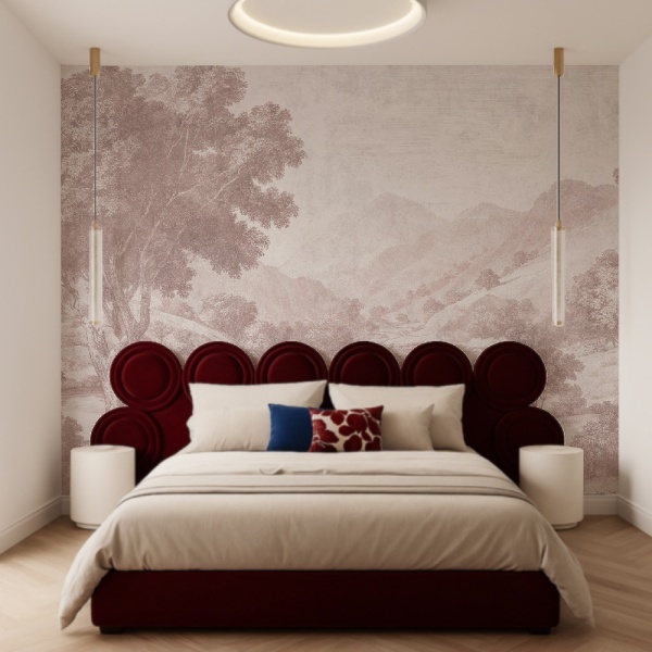 Tapet Ancestral Whispers rose - Img 2