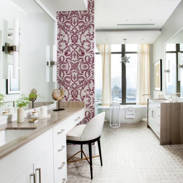 Tapet Ornate Azul Rose - Img 2