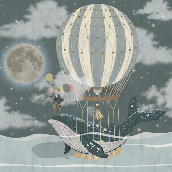 The Little Prince And The Whale Behang - Img 2