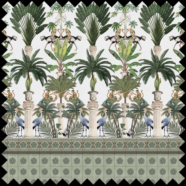 Tropical columns (light) Fabric - Img 2