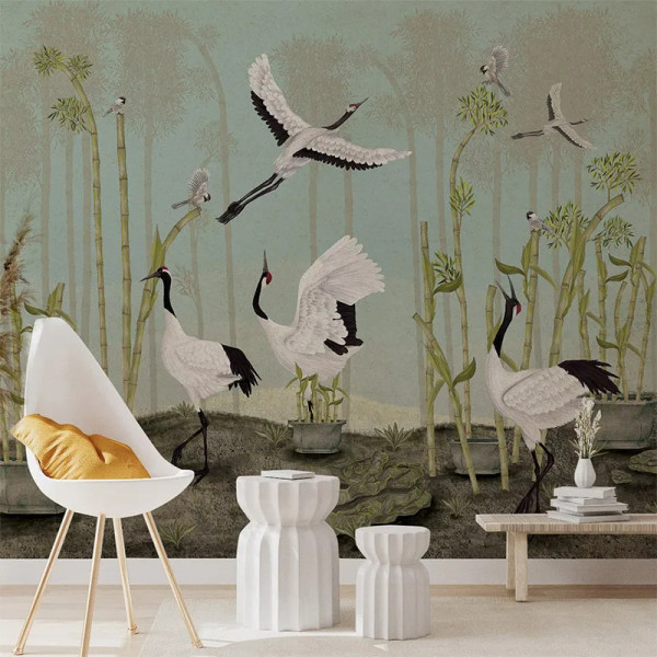 Обои Red Crown Sanctuary in Sky Blue - Img 3