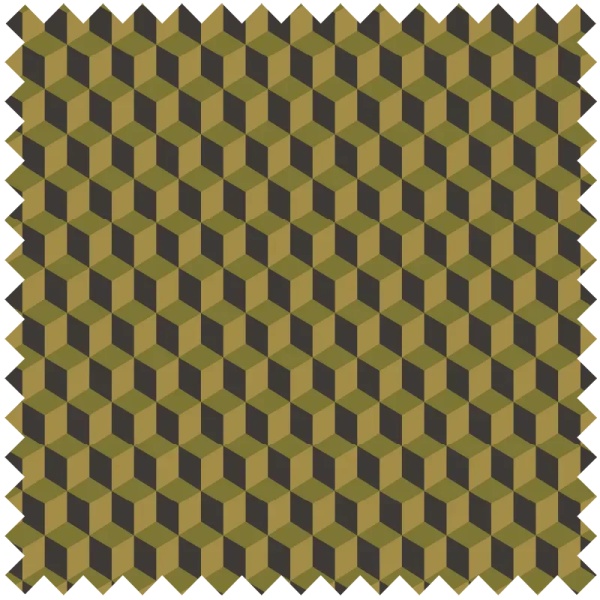 Black and Yellow Cube Текстилен материал