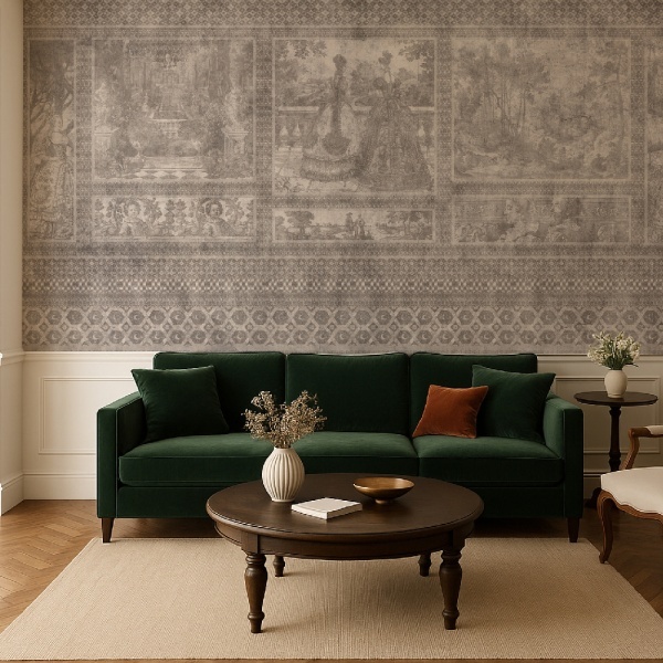 Mythic Panorama cream Wallpaper - Img 2