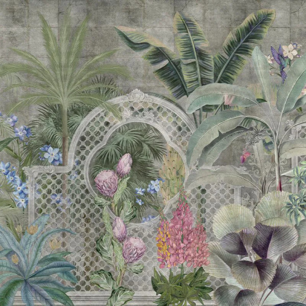 Papier peint Floral Jungle Verdant Mosaic (nature) – VLAdiLA - Img 2