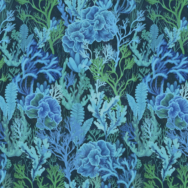 Papier peint Montagne Floral Corallium Cuvier blue – VLAdiLA - Img 2