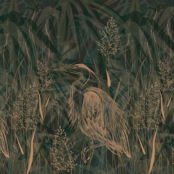 Papier peint Nature Luxe Danube Heron – VLAdiLA - Img 2