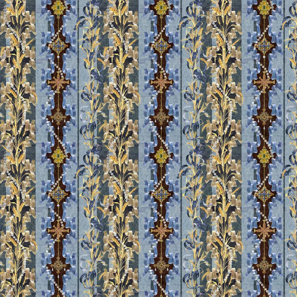 Papier peint Nature Luxe Missy's Gardens Bleu – VLAdiLA - Img 2