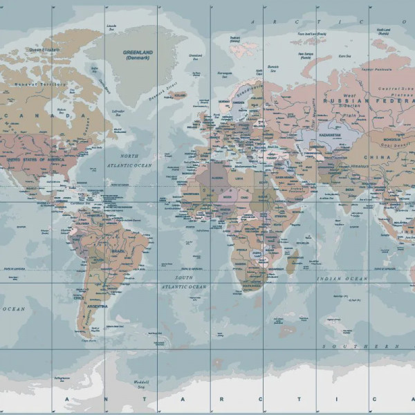 Papier peint Nature Luxe Political map – VLAdiLA - Img 2