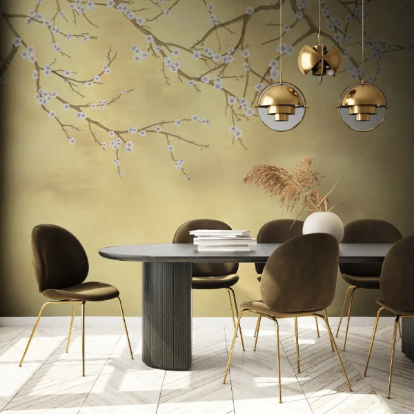 Papier peint Nature Oriental Gilded Sakura – VLAdiLA - Img 3