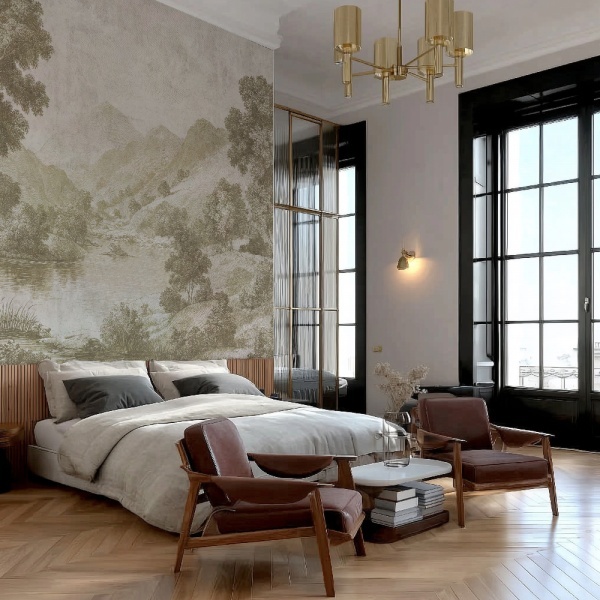Papier peint panoramique Baroque Fresque Ancestral Whispers cream – VLAdiLA - Img 2