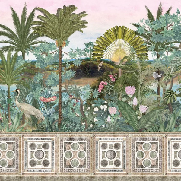 Papier peint panoramique Bois Nature Dunia (frieze) – VLAdiLA - Img 2