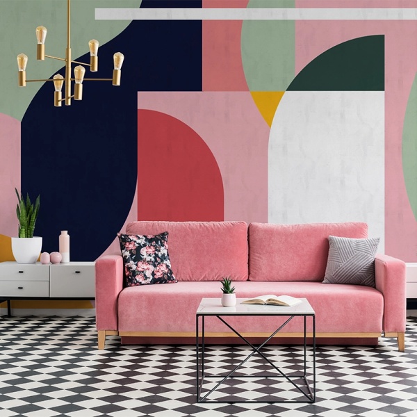 Papier peint panoramique Nature Abstrait Pink Haze – VLAdiLA - Img 3