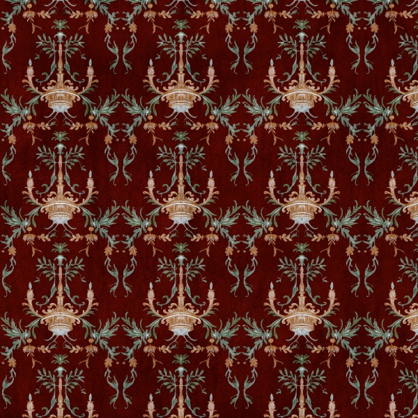Papier peint Round Table in red - Img 3