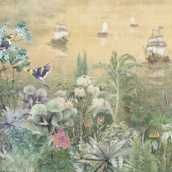 Papier peint Tropical Jungle Paradise Shore (sunset) – VLAdiLA - Img 2