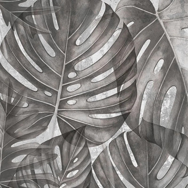 Papier peint Tropical Nature Grey Philodendron – VLAdiLA - Img 2