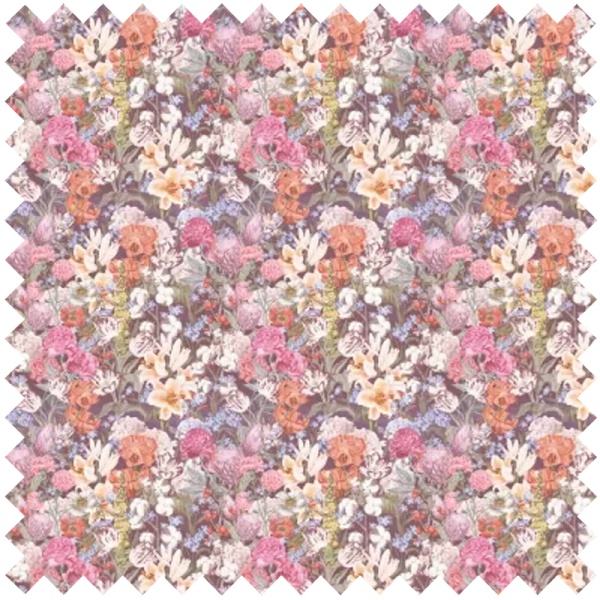 Primavera Pastel Flowers (Dark) Текстилен материал - Img 1