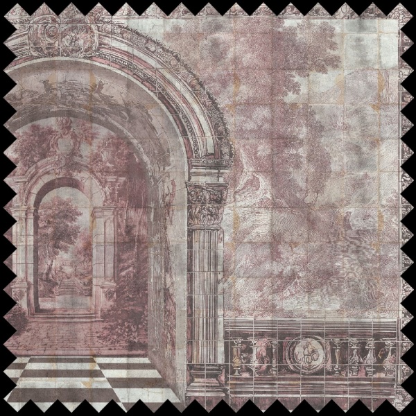 Tissu Imperial Passage rose - Img 2