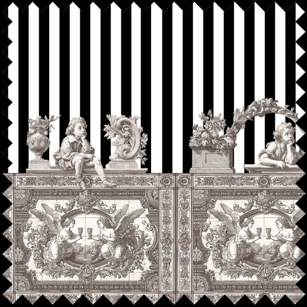 Material Textil Opulent Friezes cream - Img 2