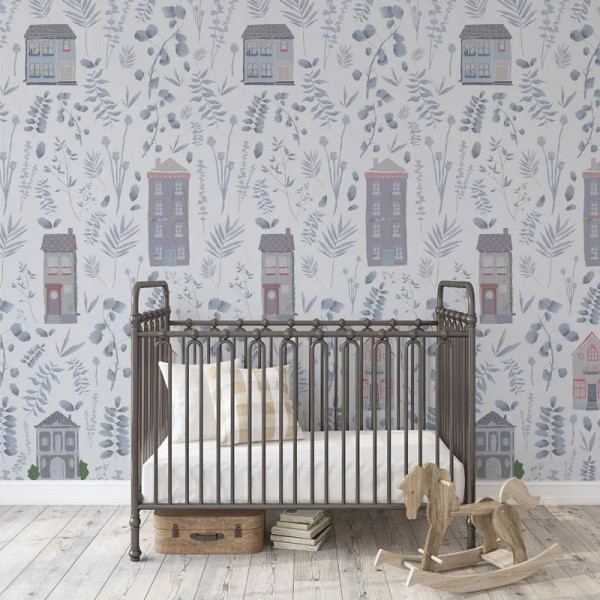 Papier peint Feuillage Nature Blue leaves – VLAdiLA - Img 3
