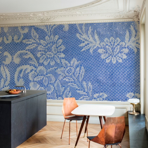 Papier peint Moderne Luxe Ajur (Blue) – VLAdiLA - Img 2