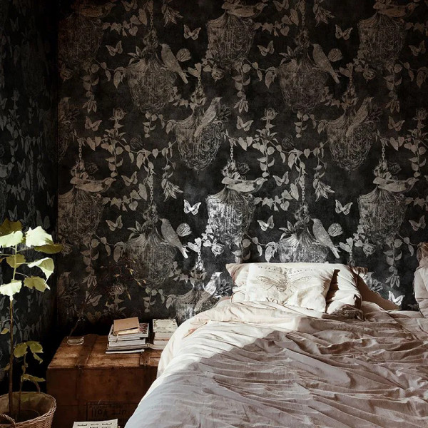 Papier peint Montagne Floral Majestic Memoir In Black – VLAdiLA - Img 3
