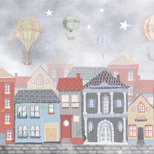 Papier peint Nature Blue Joyous Neighbourhood – VLAdiLA - Img 2