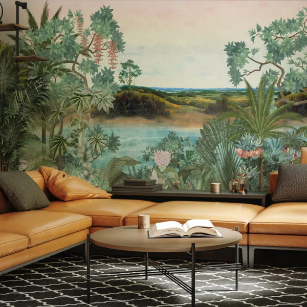 Papier peint panoramique Bois Nature Dunia (garden) – VLAdiLA - Img 3