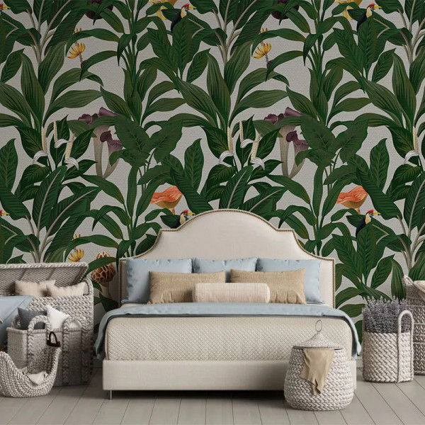 Papier peint Tropical Nature White tropical story – VLAdiLA - Img 3