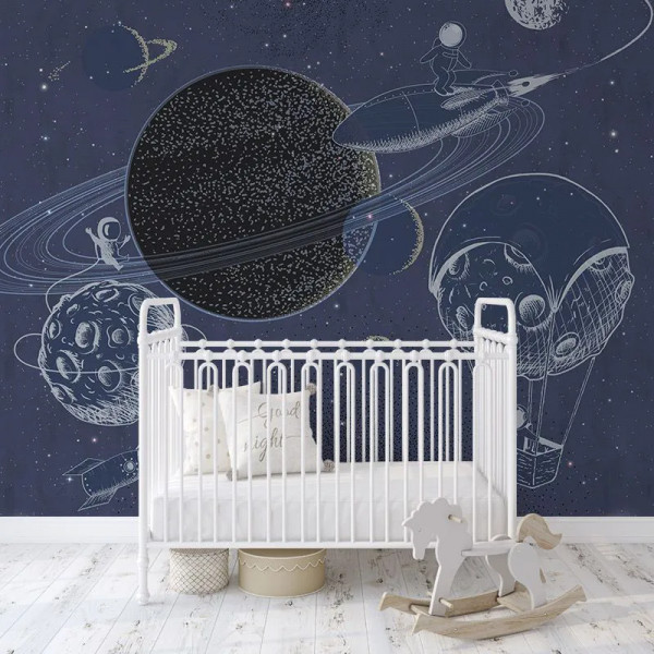 The Outer Space Blue Тапет - Img 3
