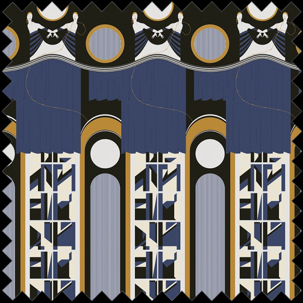 Academy Theatre Blue Текстилен материал