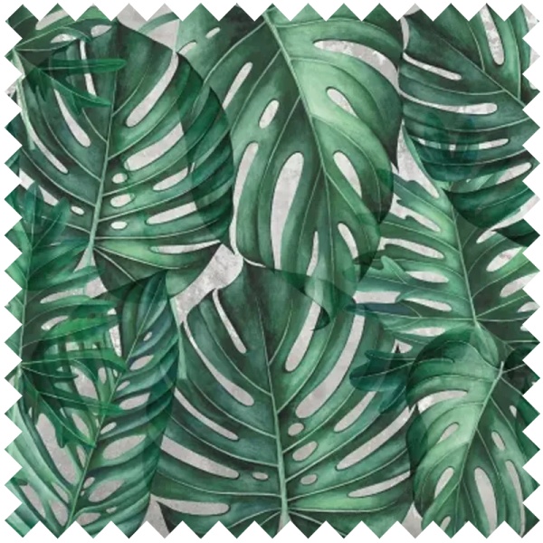 Green Philodendron Текстилен материал