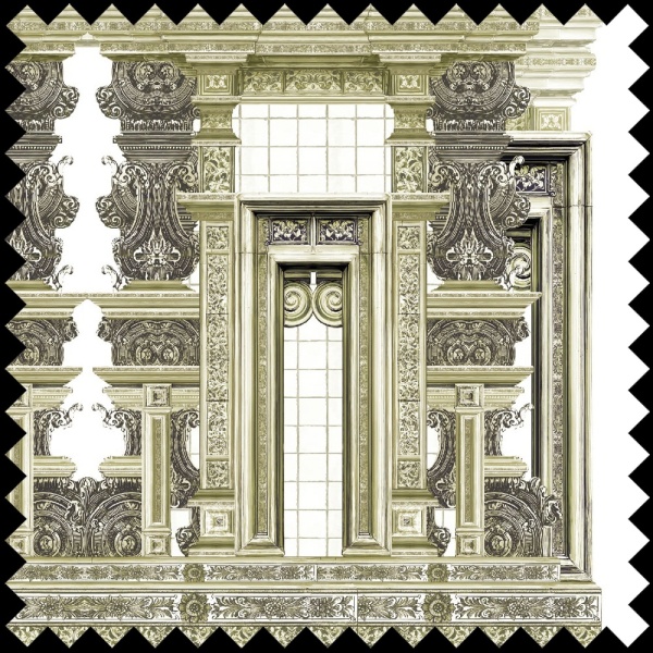 Material Textil Ornamental Cathedral cream - Img 2