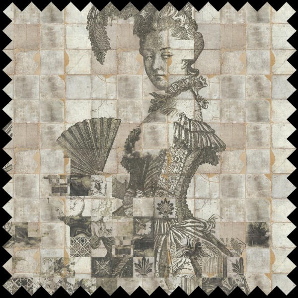 Material Textil Shattered Dames cream - Img 2