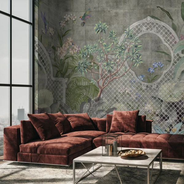 Papier peint Floral Jungle Verdant Mosaic – VLAdiLA - Img 3